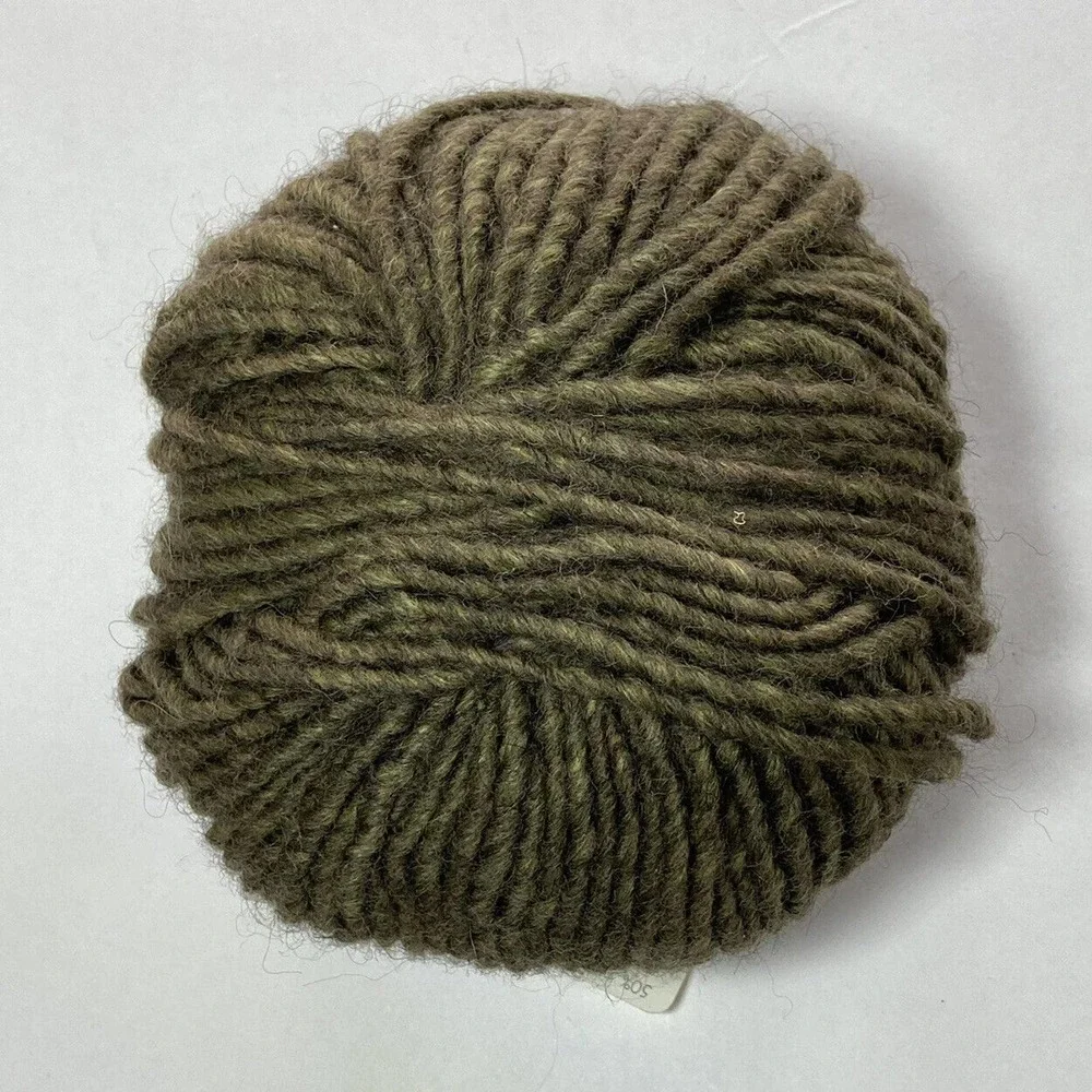 Lang Yarns Tahona 50% Merino 25% Alpaca 25% Acrylic‎ Yarn Ball #98 green 50g 74m